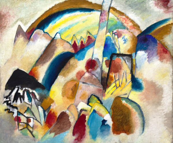 Paisaje con 2 manchas rojas – Vassily Kandinsky Vasili Kandinski mx.artemisreproduction.com