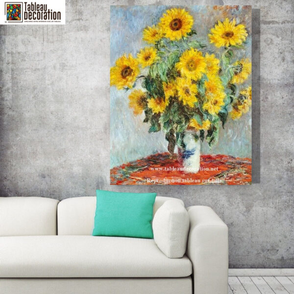 Ramo de girasoles – Claude Monet cuadro de flores Claude Monet mx.artemisreproduction.com 3