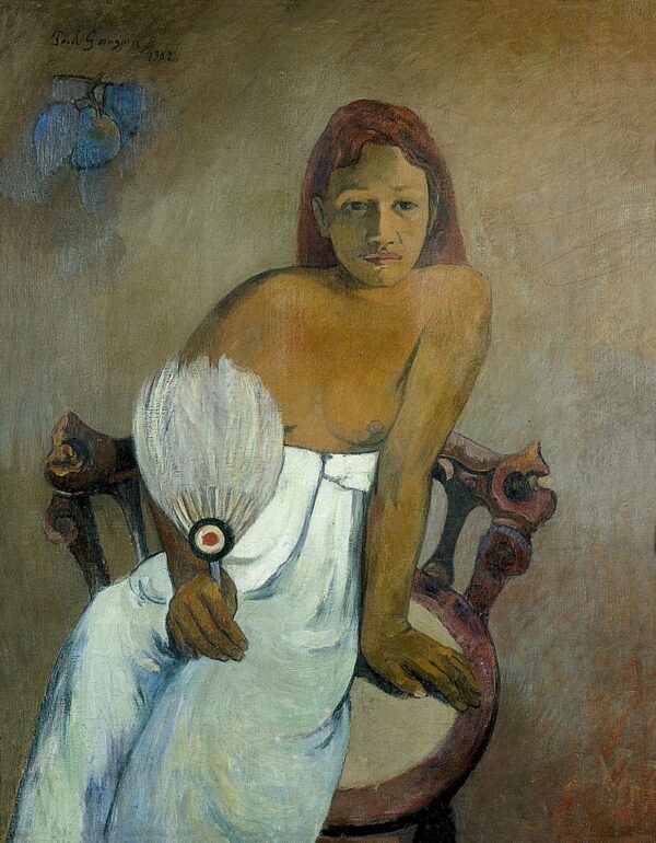 Chica con abanicos – Paul Gauguin Paul Gauguin mx.artemisreproduction.com