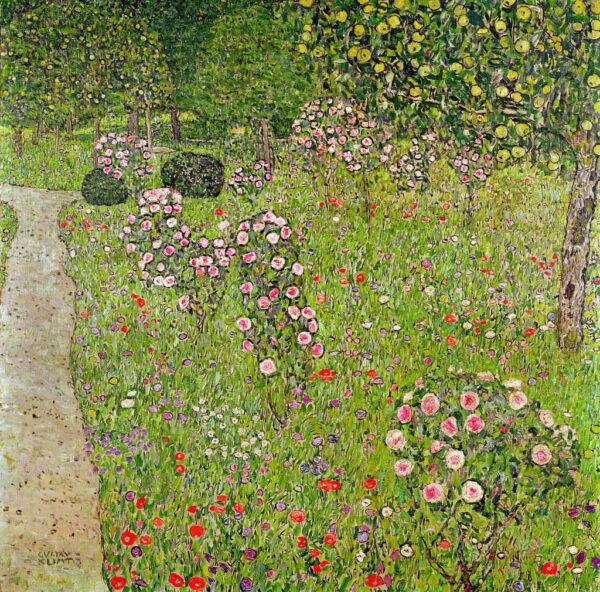 Jardín con rosas – Gustav Klimt Gustav Klimt mx.artemisreproduction.com