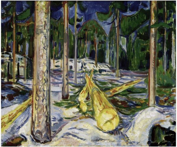 Tronco de árbol amarillo – Edvard Munch Edvard Munch mx.artemisreproduction.com