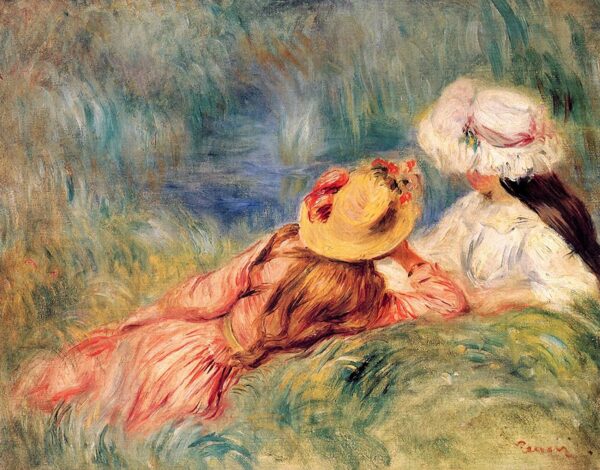 Chicas jóvenes a la orilla del agua – Pierre-Auguste Renoir Pierre-Auguste Renoir mx.artemisreproduction.com