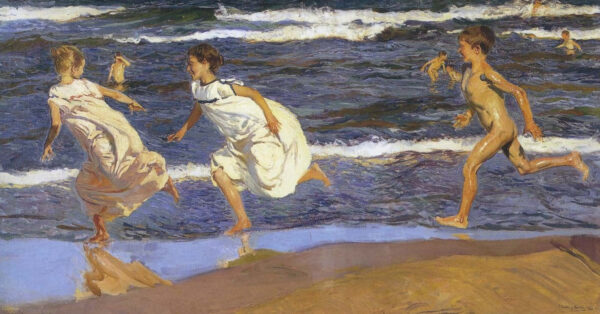 Correr a lo largo de la playa – Sorolla Joaquín Sorolla mx.artemisreproduction.com