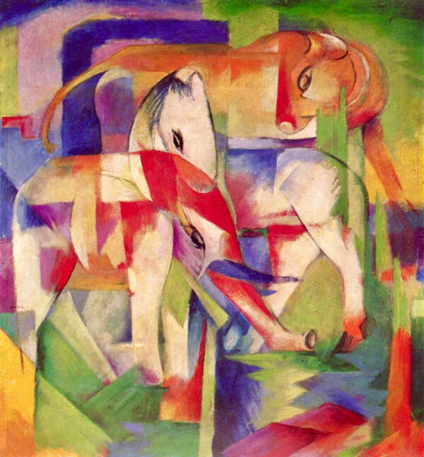 Elefante, caballo, vaca – Franz Marc Franz Marc mx.artemisreproduction.com