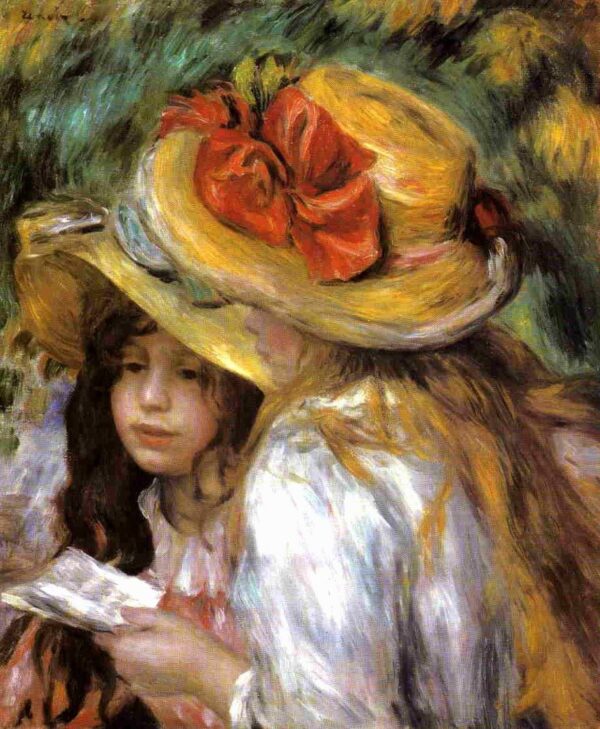 Dos jóvenes chicas leyendo – Pierre-Auguste Renoir Pierre-Auguste Renoir mx.artemisreproduction.com