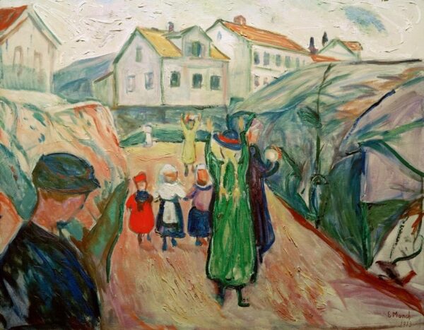 Rue del pueblo de Kragerö – Edvard Munch Edvard Munch mx.artemisreproduction.com