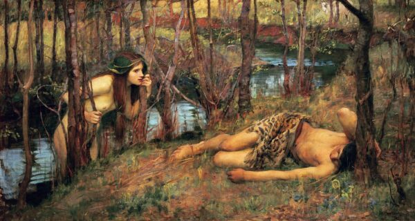 Una Náyade – John William Waterhouse Cuadros Populares mx.artemisreproduction.com