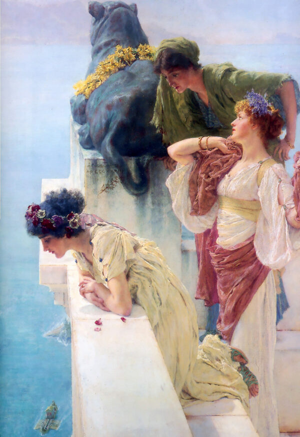 Un gallo a la luna – Lawrence Alma-Tadema Lawrence Alma-Tadema mx.artemisreproduction.com