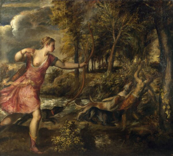 La muerte de Acteón – Tiziano Tiziano mx.artemisreproduction.com