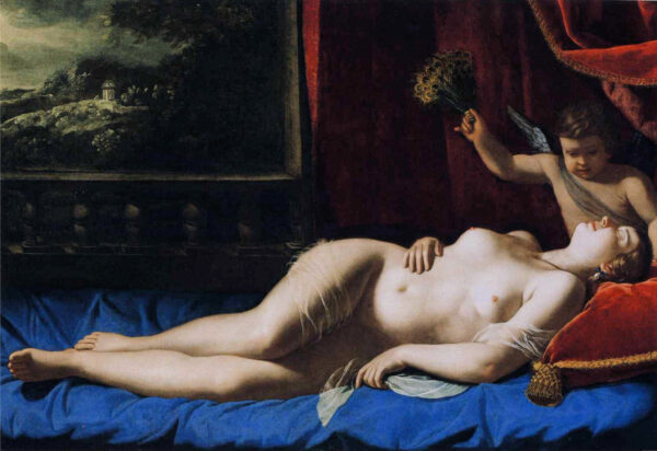 Vénus y Cupido (Vénus dormida) – Artemisia Gentileschi Artemisia Gentileschi mx.artemisreproduction.com