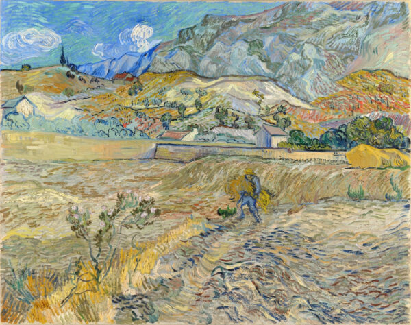 Paisaje en Saint-Rémy – Van Gogh Vincent Van Gogh mx.artemisreproduction.com