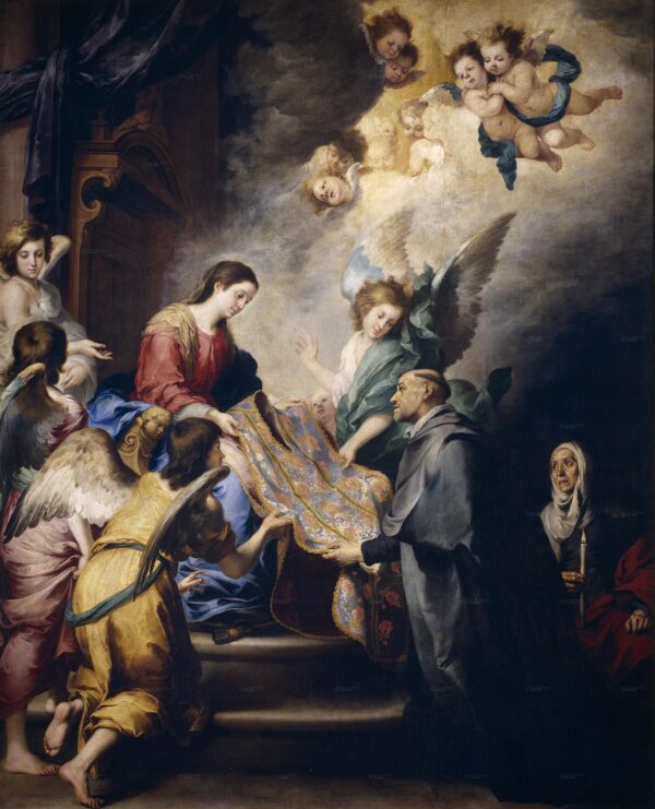 Aparición de la Virgen a san Ildefonso – Bartolomé Esteban Murillo Bartolomé Esteban Murillo mx.artemisreproduction.com