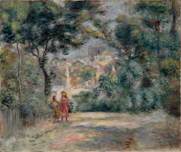 Vista a través de los árboles sobre el Sagrado Corazón, París – Pierre-Auguste Renoir Pierre-Auguste Renoir mx.artemisreproduction.com