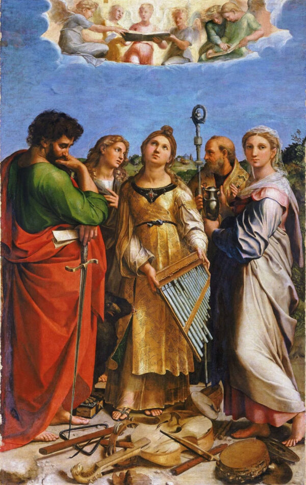 La Éxtasis de santa Cecilia – Rafael (pintor) Rafael Sanzio mx.artemisreproduction.com