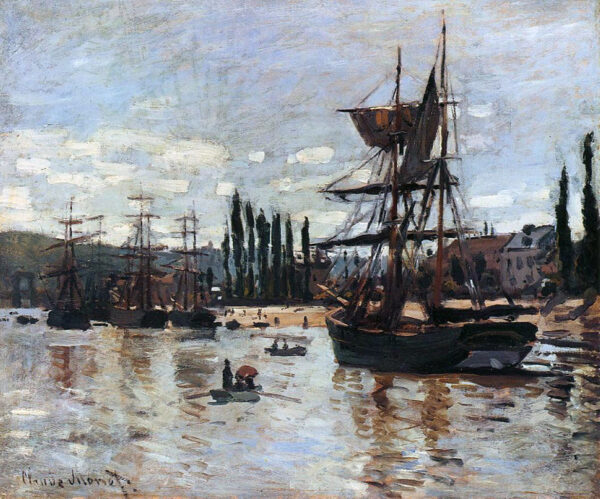 Botes en Ruan – Claude Monet Claude Monet mx.artemisreproduction.com