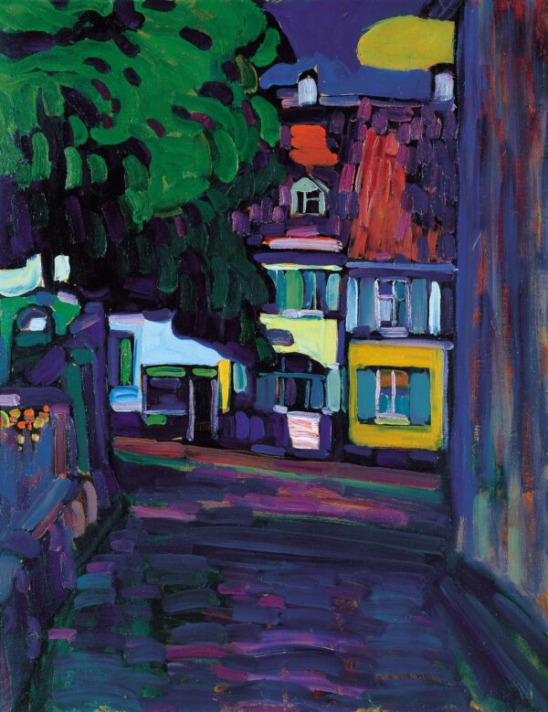 Casas en Murnau sobre Obermarkt – Vassily Kandinsky Vasili Kandinski mx.artemisreproduction.com