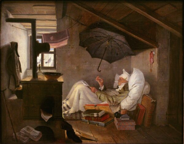 El pobre poeta – Carl Spitzweg Carl Spitzweg mx.artemisreproduction.com