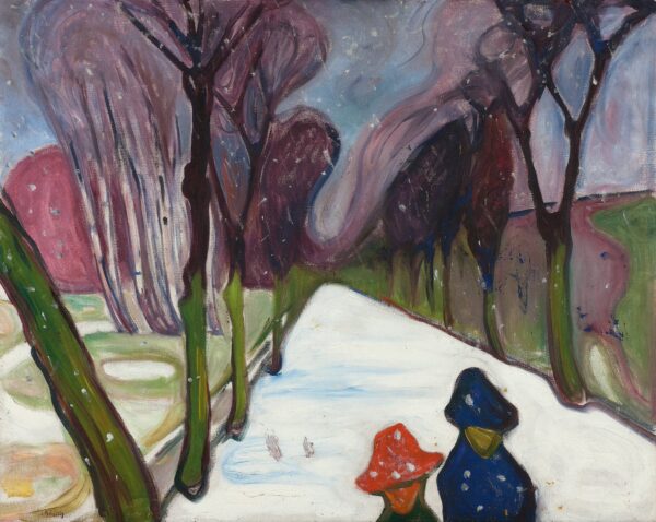 Nueva nieve en la avenida – Edvard Munch Edvard Munch mx.artemisreproduction.com