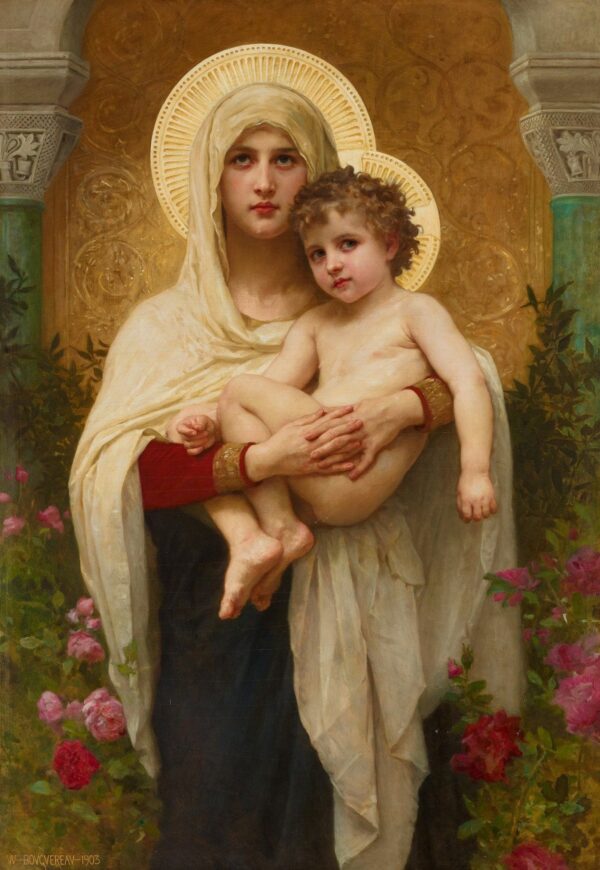 La Madonna de las Rosas – William Bouguereau William Bouguereau mx.artemisreproduction.com