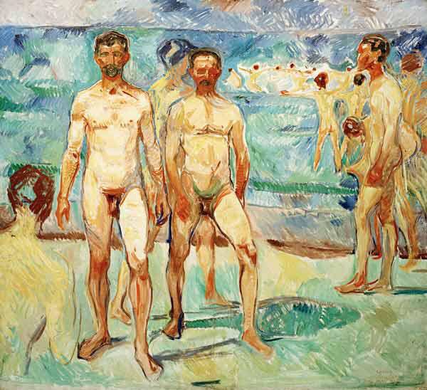 Hombres en la playa – Edvard Munch Edvard Munch mx.artemisreproduction.com