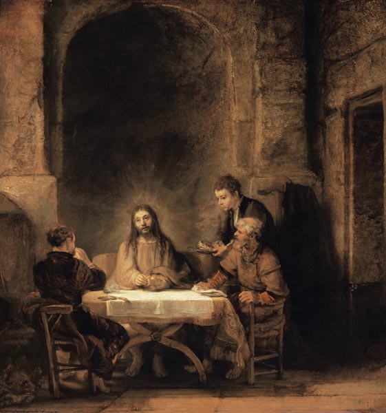 El Cristo en Emaús – Rembrandt van Rijn Rembrandt van Rijn mx.artemisreproduction.com