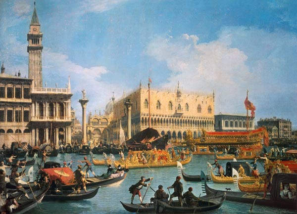 El Buccintoro en el día del viaje al cielo – Giovanni Antonio Canal Giovanni Antonio Canal mx.artemisreproduction.com