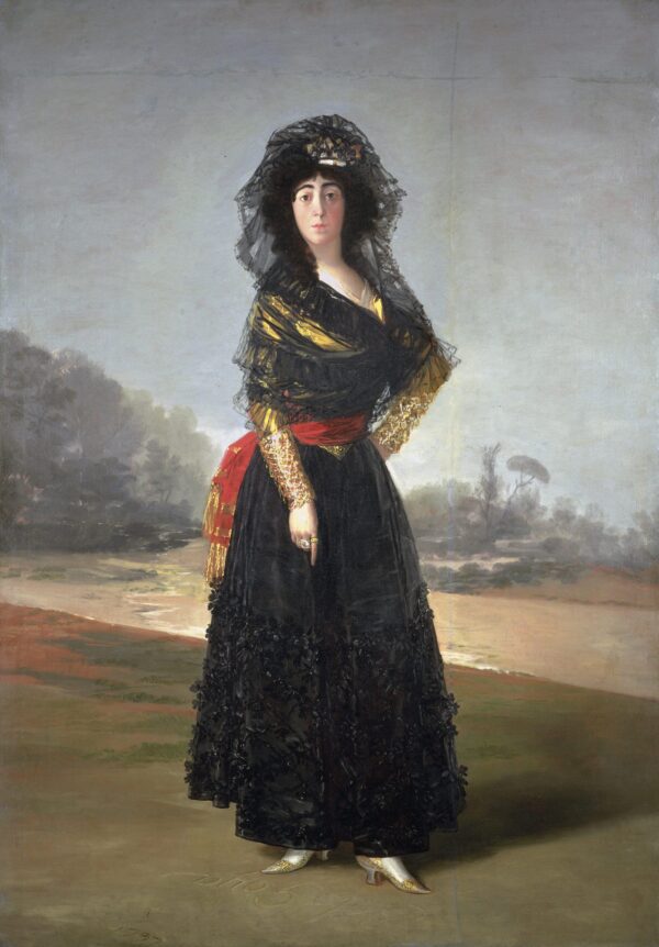 Retrato de la duquesa de Alba en negro – Francisco de Goya Francisco de Goya mx.artemisreproduction.com