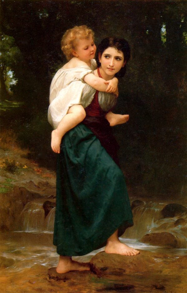 El paso del vado – William Bouguereau William Bouguereau mx.artemisreproduction.com