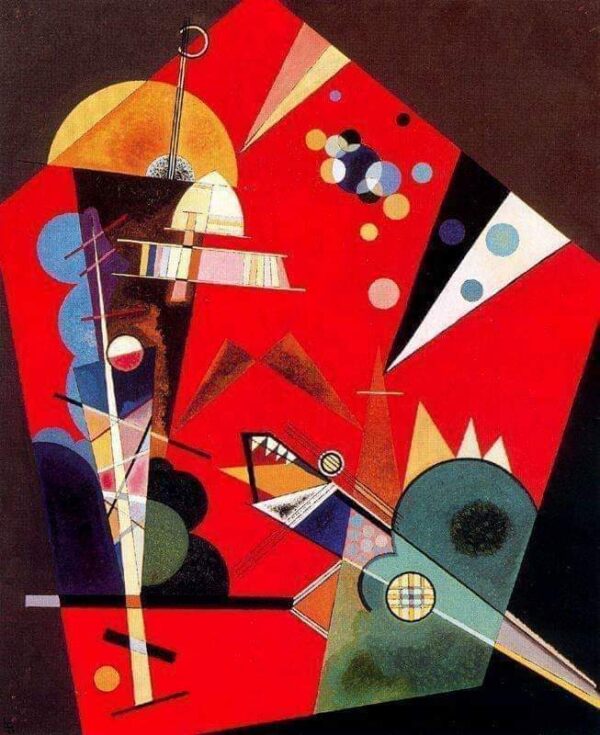 Tensión en rojo 1926 – Vassily Kandinsky Vasili Kandinski mx.artemisreproduction.com