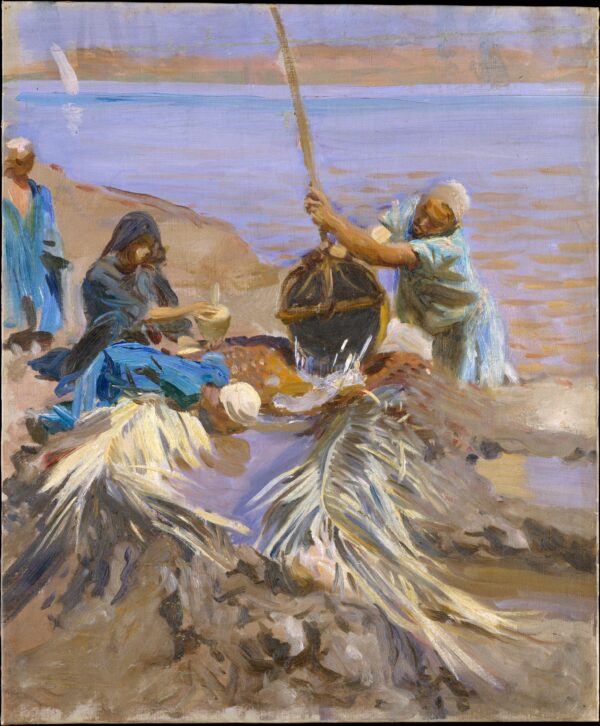 Egipcios elevando el agua del Nilo – John Singer Sargent John Singer Sargent mx.artemisreproduction.com