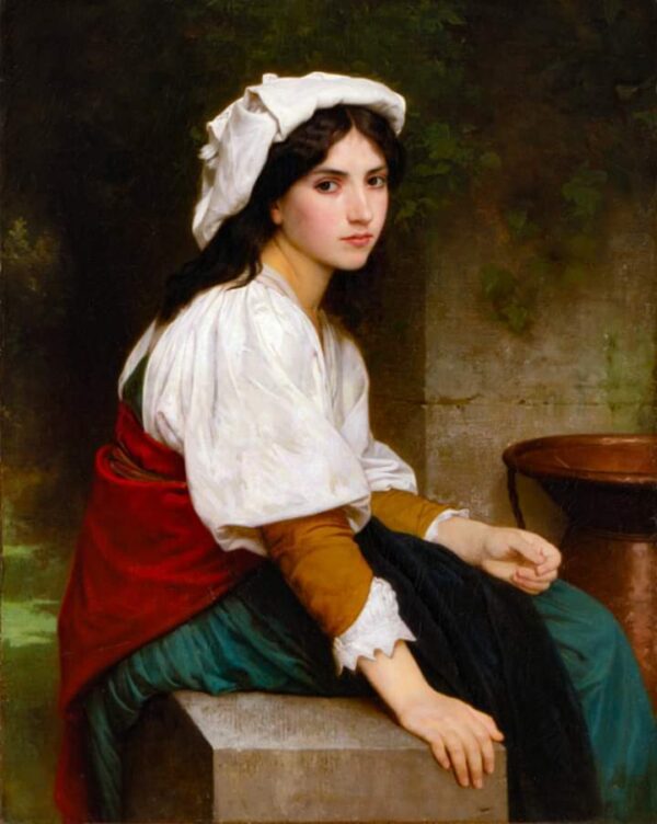 Mujer italiana en la fuente – William Bouguereau William Bouguereau mx.artemisreproduction.com