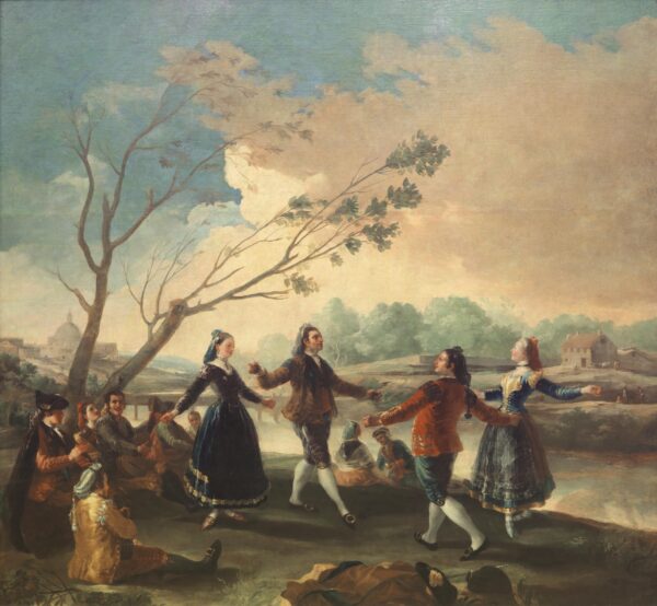 Bailar en las riberas del Manzanares – Francisco de Goya Francisco de Goya mx.artemisreproduction.com