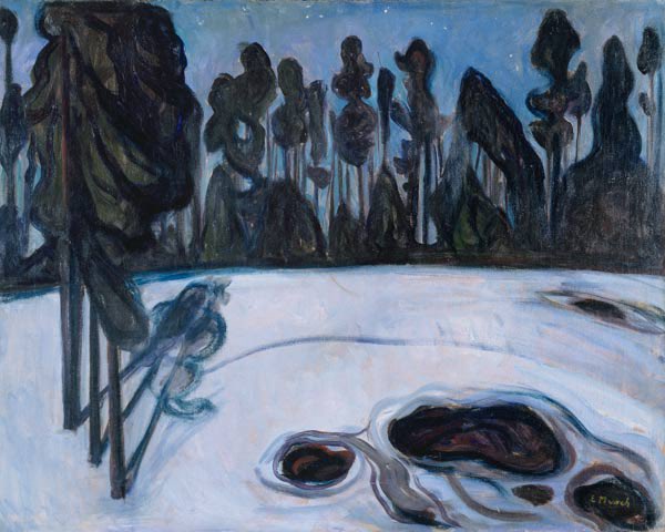 Paisaje de invierno de Edvard Munch Edvard Munch mx.artemisreproduction.com