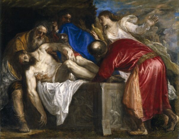 La Misa en el sepulcro – Tiziano Tiziano mx.artemisreproduction.com