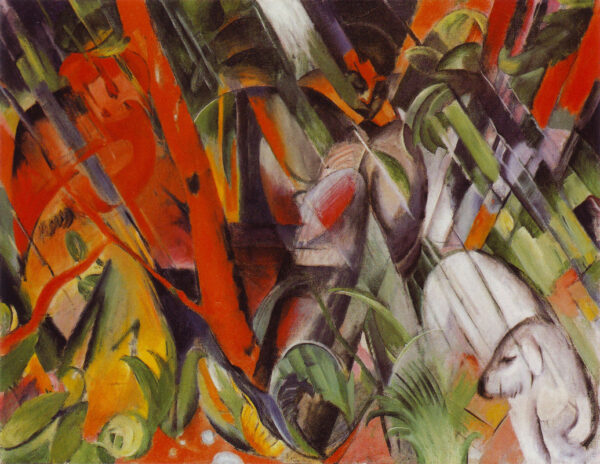 Bajo la lluvia – Franz Marc Franz Marc mx.artemisreproduction.com