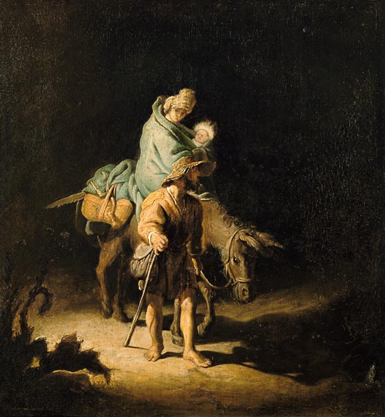 Evasión de Egipto – Rembrandt van Rijn Rembrandt van Rijn mx.artemisreproduction.com