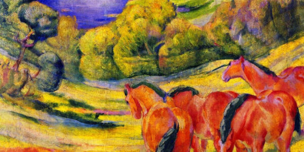 Gran Paisaje I (Paisaje con caballos rojos) – Franz Marc Franz Marc mx.artemisreproduction.com