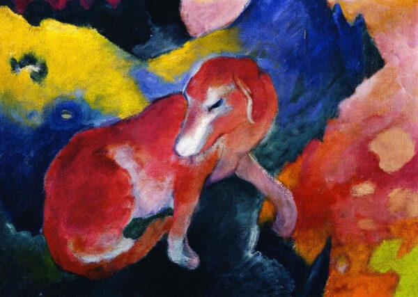 Perro rojo – Franz Marc Franz Marc mx.artemisreproduction.com