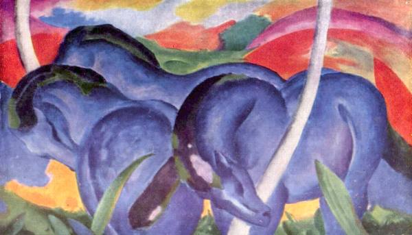 Grandes caballos azules – Franz Marc Cuadros Populares mx.artemisreproduction.com