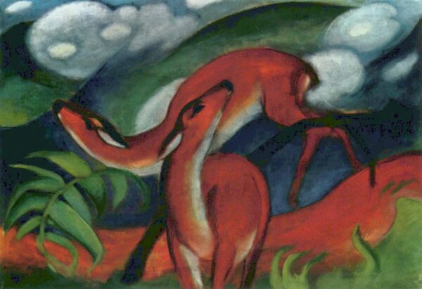 Ciervo rojo II – Franz Marc Franz Marc mx.artemisreproduction.com