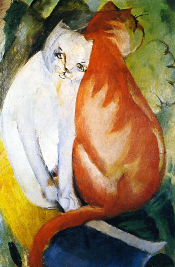 Chats, rojo y blanco – Franz Marc Franz Marc mx.artemisreproduction.com