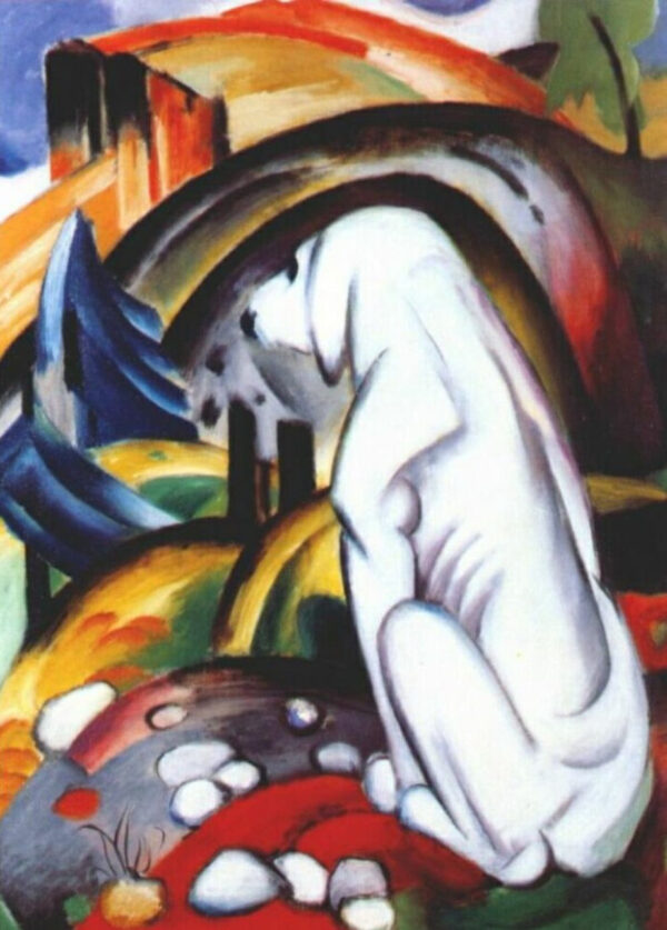 El perro blanco – Franz Marc Franz Marc mx.artemisreproduction.com