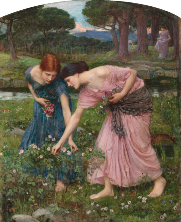 Reúne los capullos de rosa mientras puedas – John William Waterhouse John William Waterhouse mx.artemisreproduction.com