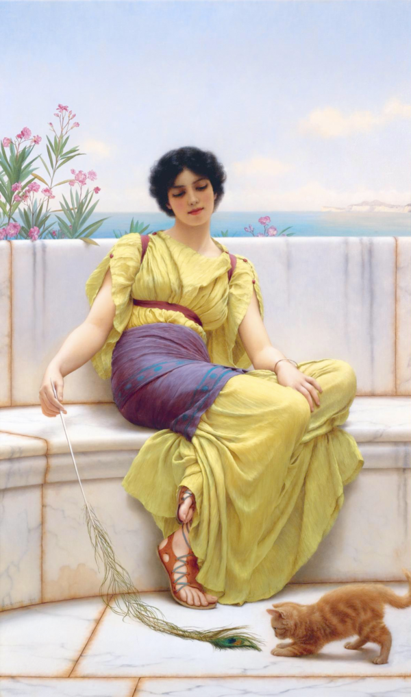 Oisiveté – John William Godward se traduce al español mexicano como “Oisiveté – John William Godward Cuadros Populares mx.artemisreproduction.com