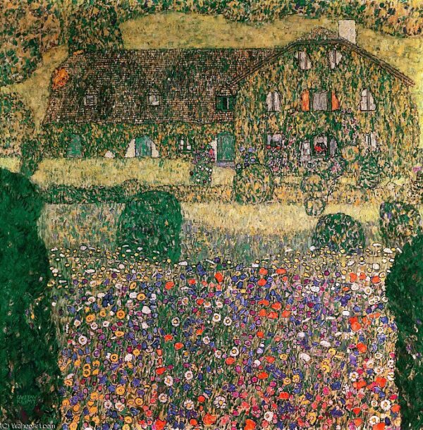 Casa de campo en el Attersee – Gustav Klimt Gustav Klimt mx.artemisreproduction.com