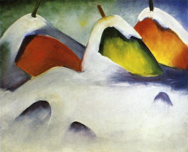 Botas de heno en la nieve – Franz Marc Franz Marc mx.artemisreproduction.com