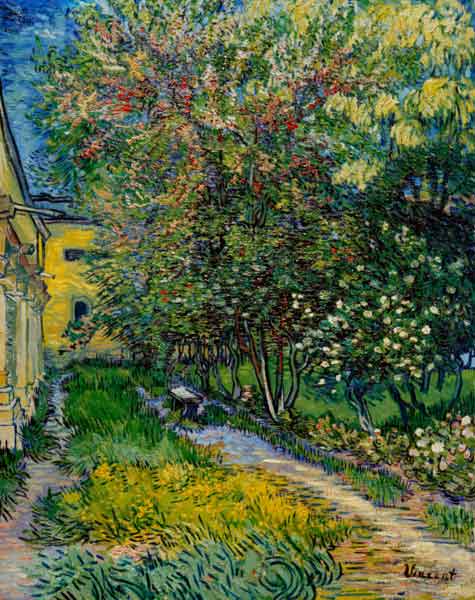 Jardín del hospital St-Rémy – Van Gogh Vincent Van Gogh mx.artemisreproduction.com