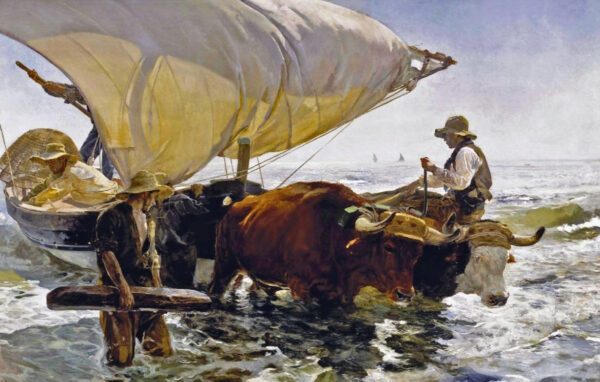 Regreso de la pesca: remolque de la barca – Sorolla Joaquín Sorolla mx.artemisreproduction.com