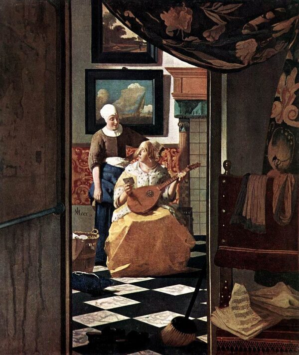 La carta de amor (Vermeer) – Johannes Vermeer Johannes Vermeer mx.artemisreproduction.com