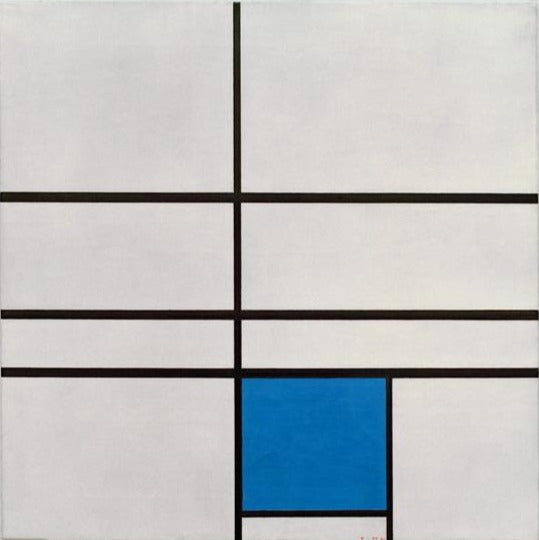 Composición con el azul 1935 – Mondrian Piet Mondrian mx.artemisreproduction.com